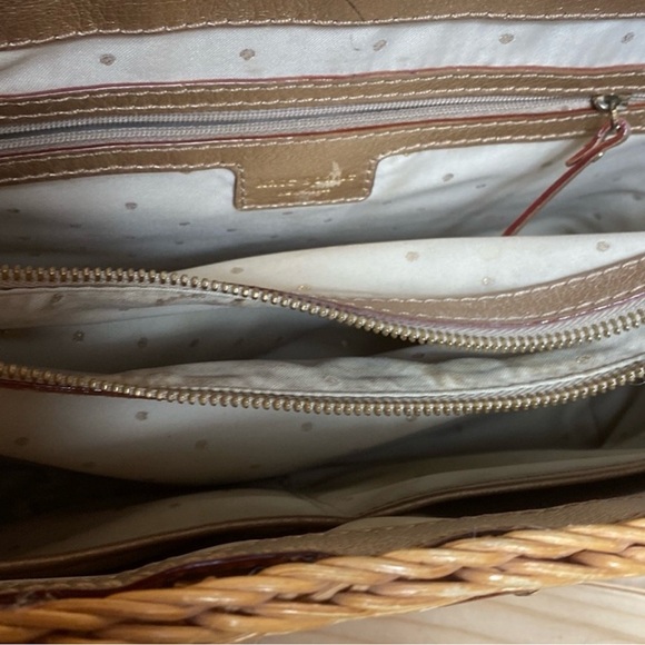 Kate spade rattan and gold woven purse - Picture 5 of 9